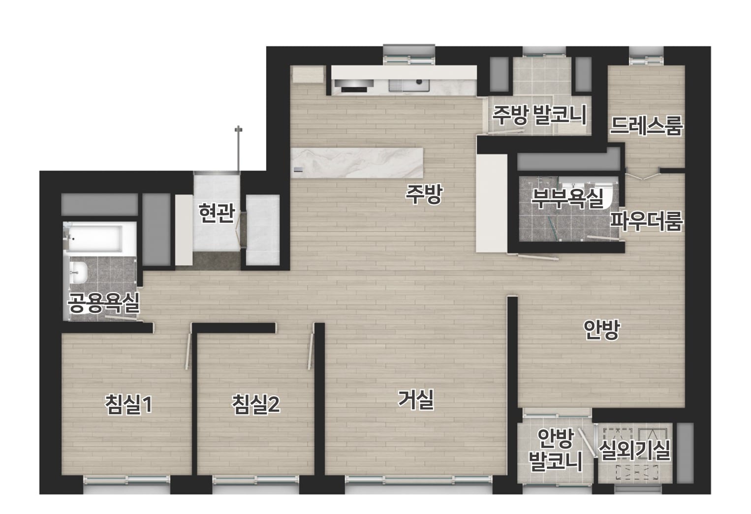84㎡A 평면도